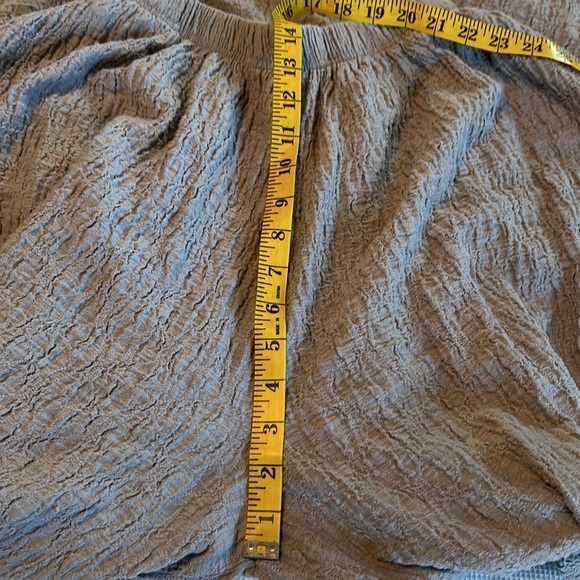 Out From Under Crinkle Elastic Pants Wide legs with drawstring size XS Gray - Picture 9 of 15